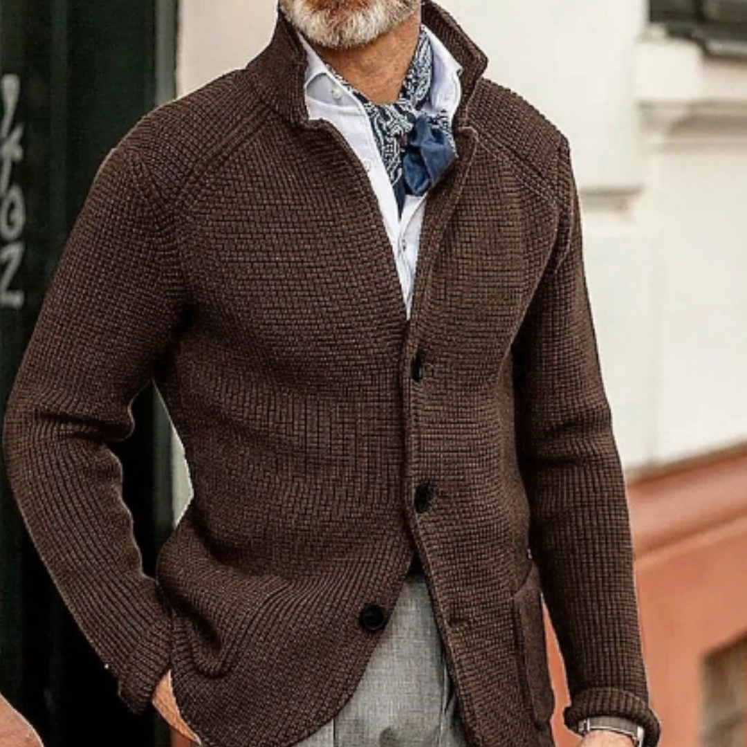 Varm herrecardigan | Knapper 6