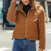 Varm langærmet jakke til kvinder | Quiltet 3