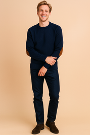 Varm rund hals sweater til mænd | Vinter 1