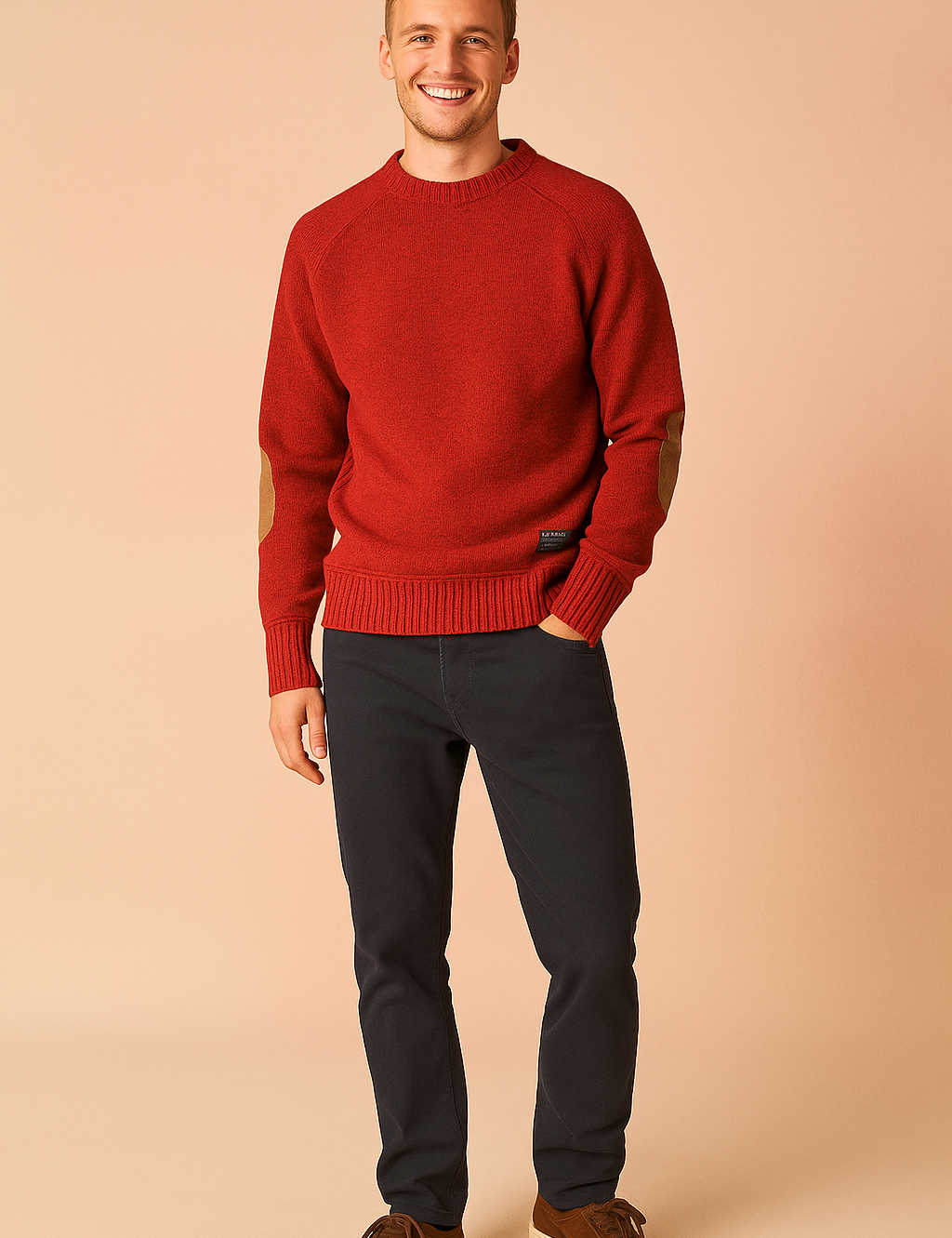 Varm rund hals sweater til mænd | Vinter 2