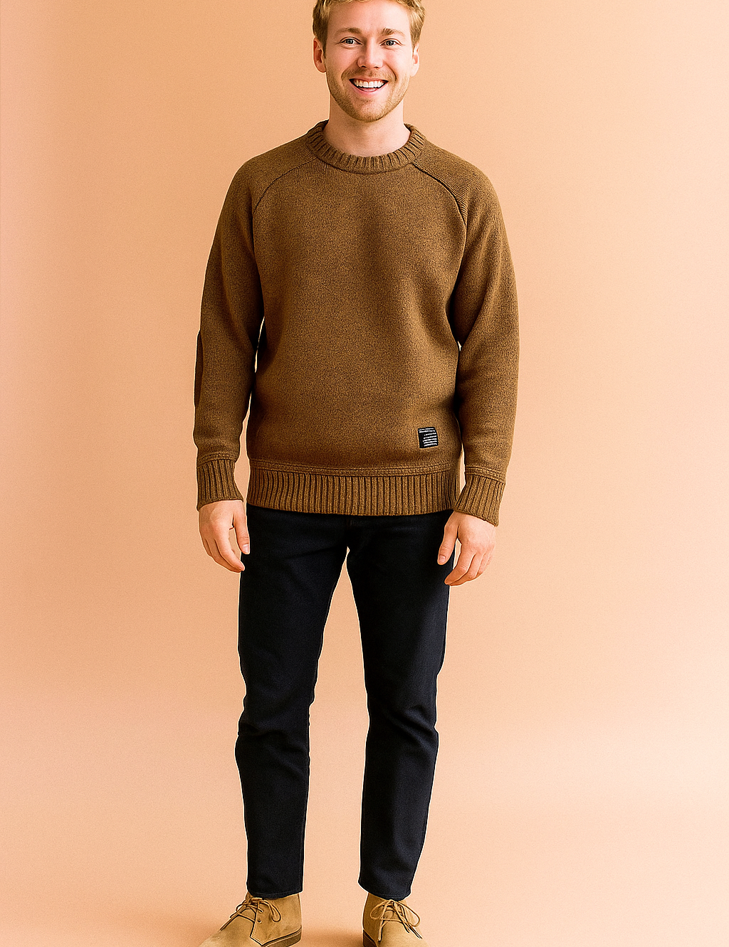 Varm rund hals sweater til mænd | Vinter 3