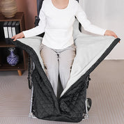 Varmt kørestolstæppe – fortykket vandtæt dobbeltlags Oxford-stofbetræk til ældre og syge om efteråret/vinteren 1