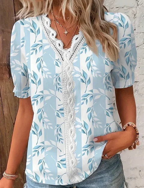 Boho | Bluse med Blomsterprint