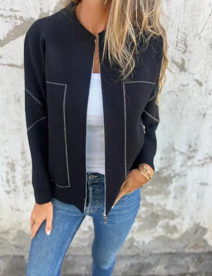 Hannah | Moderne blouse met rits