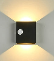 Intelligent LED-væglampe med bevægelsessensor til indendørs og udendørs brug