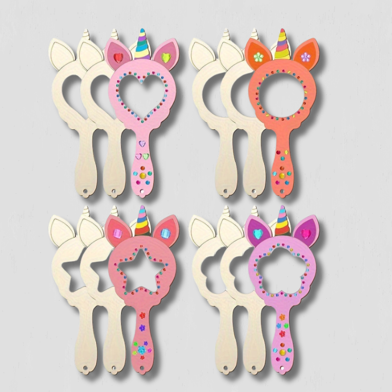 WhimsyReflections - DIY enhjørningsspejl med håndmalet design 1