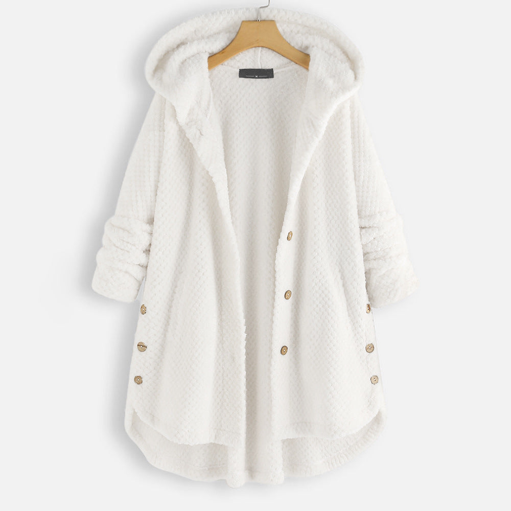 Alexa | Unisex Vinter Omvendelig Fleece Jakke med hætte