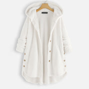 Alexa | Unisex Vinter Omvendelig Fleece Jakke med hætte