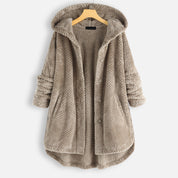 Alexa | Unisex Vinter Omvendelig Fleece Jakke med hætte