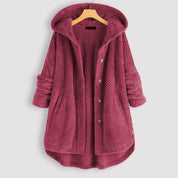 Alexa | Unisex Vinter Omvendelig Fleece Jakke med hætte