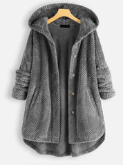Alexa | Unisex Vinter Omvendelig Fleece Jakke med hætte