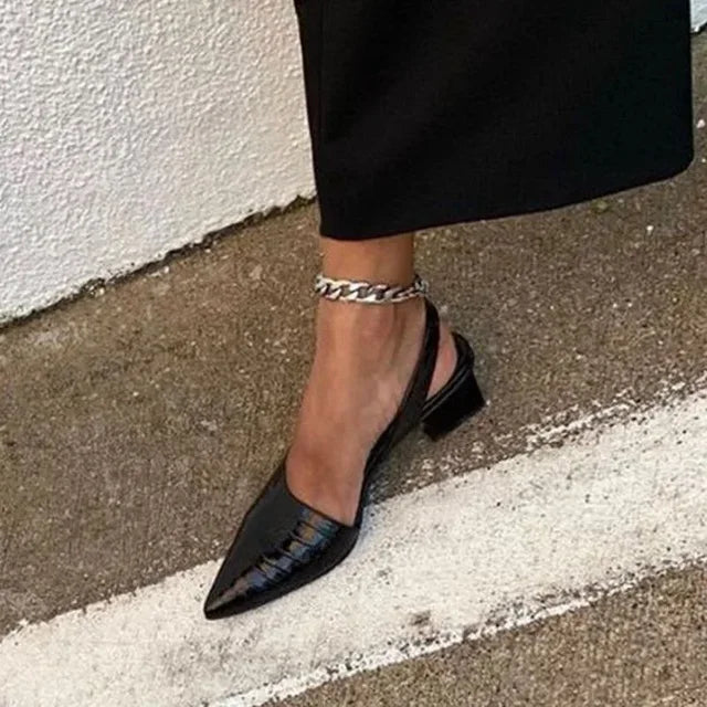 Naomi | Croco-stil Pumps – Øjeblikkelig Elegance