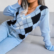 Charlize | Gezellige V-Hals Gebreide Trui