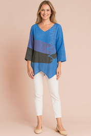 Ysabel | Asymmetrische tuniek met decoratief zijdetail 2