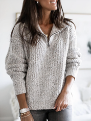 Leslie | Trendy Rits Sweater til Daglig Komfort