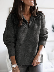 Leslie | Trendy Rits Sweater til Daglig Komfort