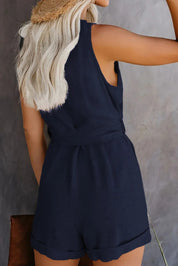 Amalia | Kort Jumpsuit med Lommer