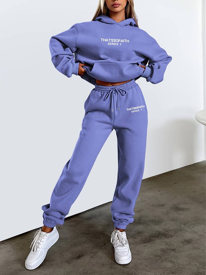 Nora | Hoodie & Jogger Sæt – Varm Vinterfavorit