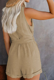 Amalia | Kort Jumpsuit med Lommer
