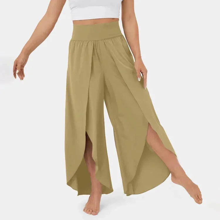 Poppy – Komfortable yogabukser med elegante vide ben