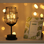 GlowPulse | Industrielt inspireret rustik bordlampe
