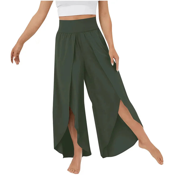 Poppy – Komfortable yogabukser med elegante vide ben