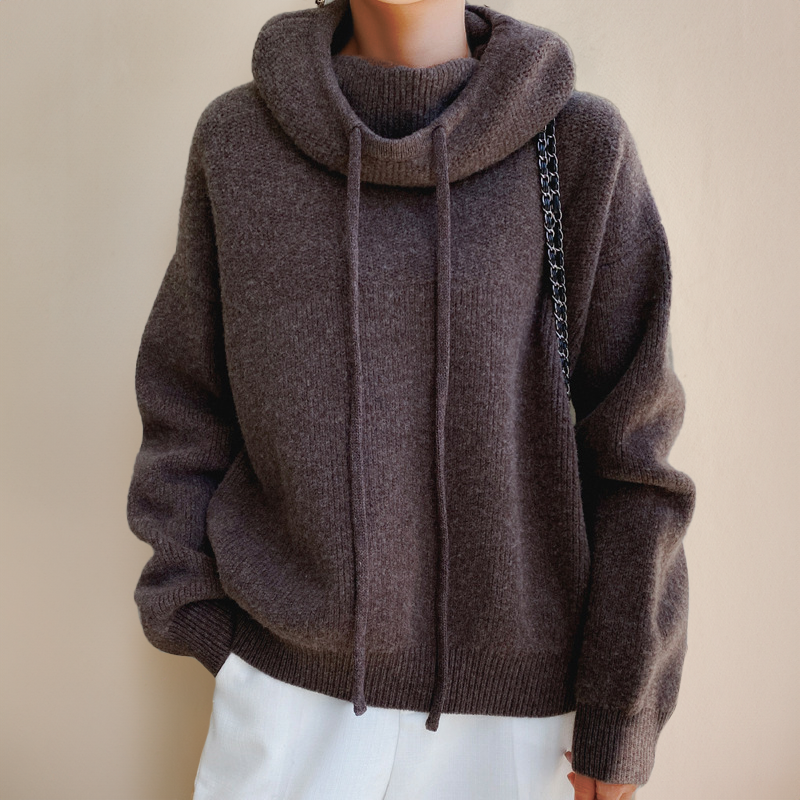 Rosey | Blød Strikket Dame Hoodie til Ultimativ Komfort