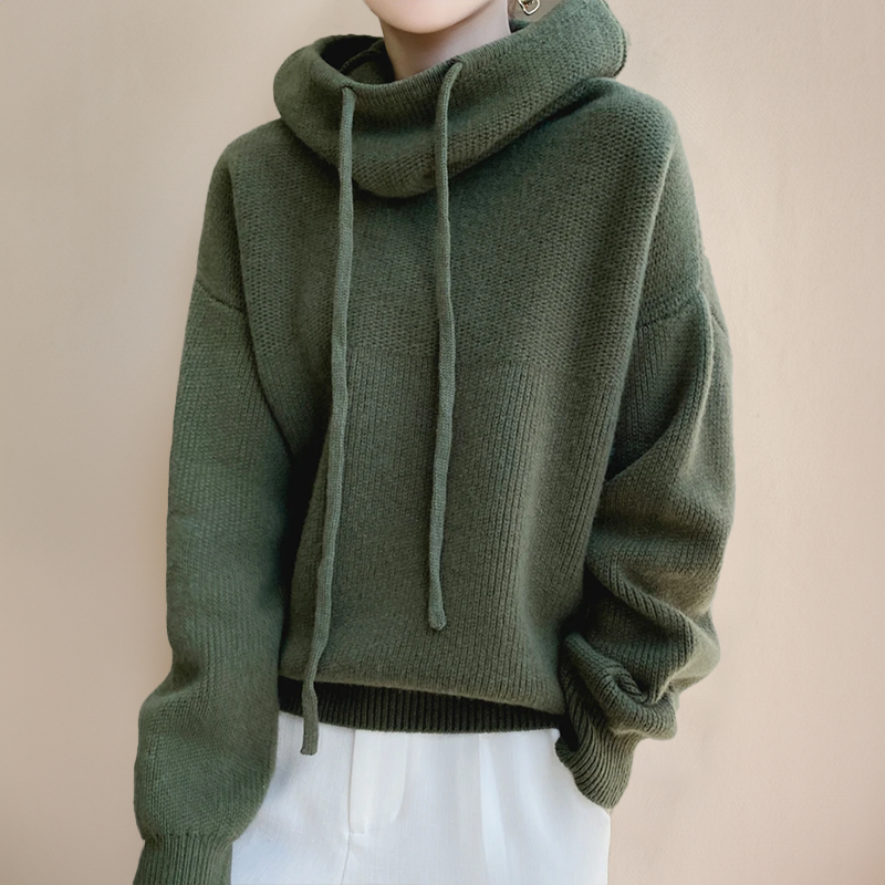 Rosey | Blød Strikket Dame Hoodie til Ultimativ Komfort