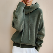 Rosey | Blød Strikket Dame Hoodie til Ultimativ Komfort