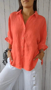 Cheryl | Stilfuld Linnedamebluse