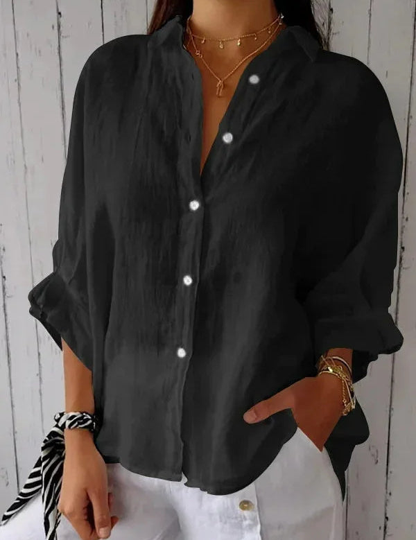 Cheryl | Stilfuld Linnedamebluse