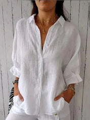 Cheryl | Stilfuld Linnedamebluse