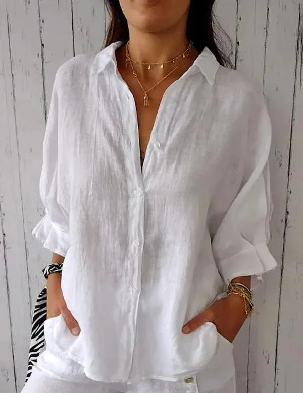 Cheryl | Stilfuld Linnedamebluse