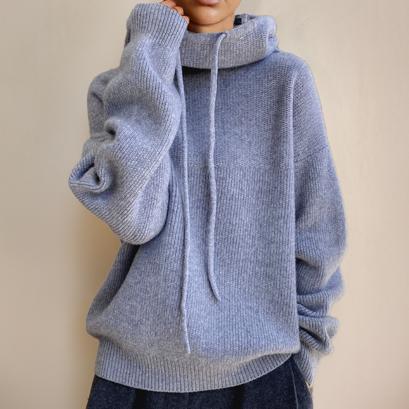 Rosey | Blød Strikket Dame Hoodie til Ultimativ Komfort