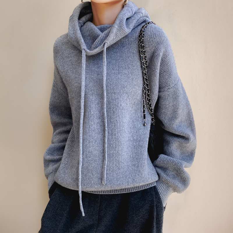 Rosey | Blød Strikket Dame Hoodie til Ultimativ Komfort