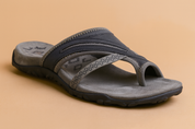 Ergonomische dames slipper met ondersteunende binnenzool en stijlvolle banddetails voor dagelijks gebruik