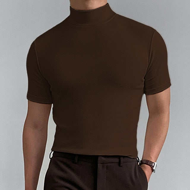 Dorian | Stilfuld Casual Rullekrave T-shirt