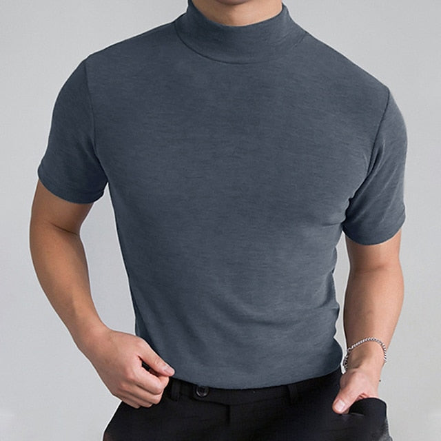 Dorian | Stilfuld Casual Rullekrave T-shirt
