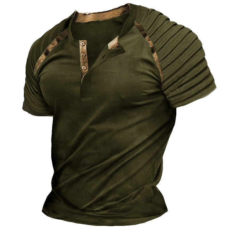 Rolly | Tidløs Henley T-shirt med tekstur - Det perfekte afslappede look til enhver lejlighed