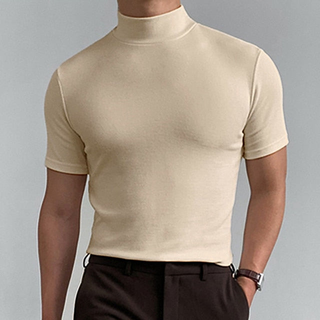 Dorian | Stilfuld Casual Rullekrave T-shirt