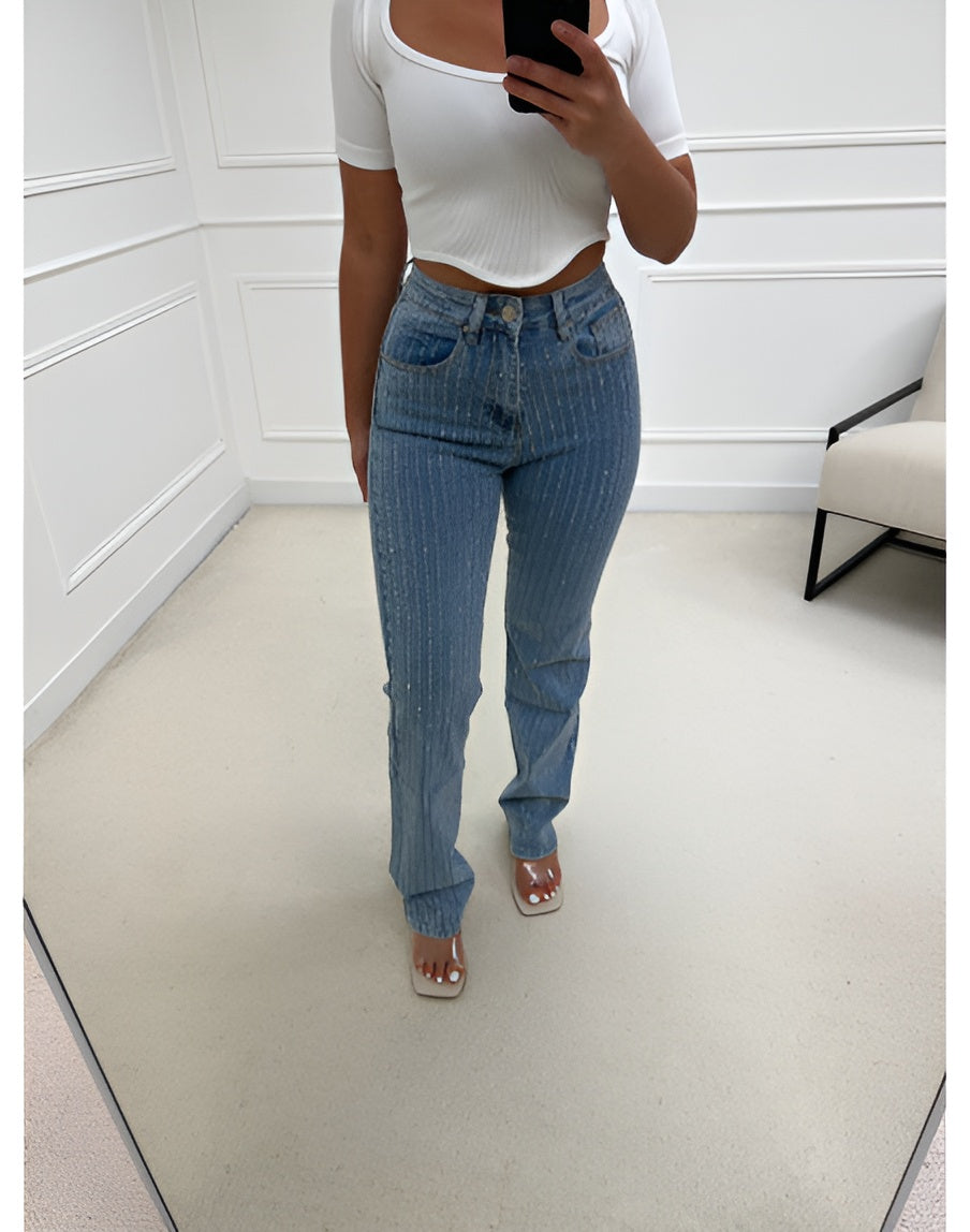 Soho - Jeans med glimmer