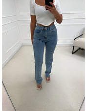 Soho - Jeans med glimmer