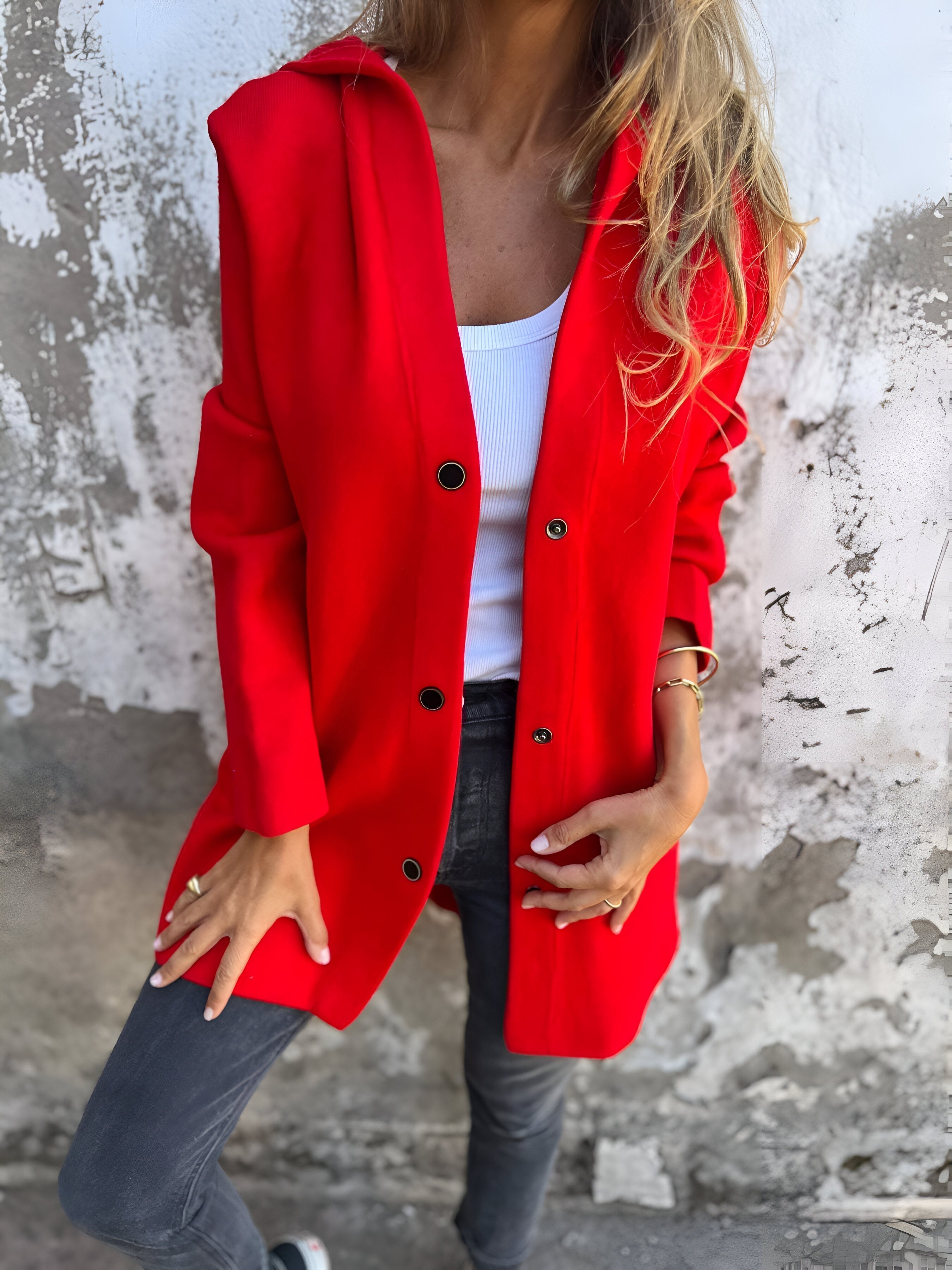 Elsa | Casual Vest med Hætte Damer