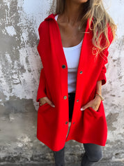 Elsa | Casual Vest med Hætte Damer