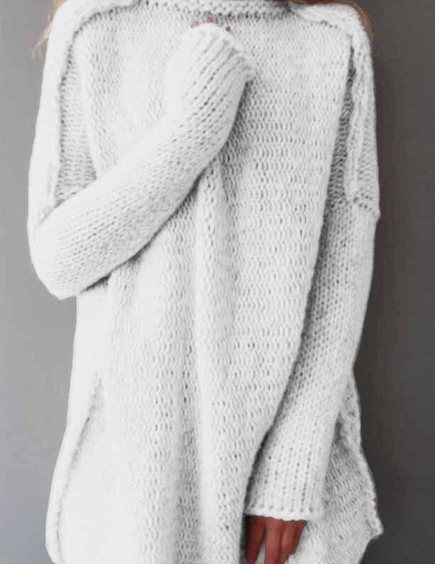 Kalina | Tunika med rullekrave og løs pasform