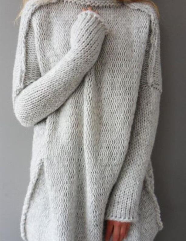 Kalina | Tunika med rullekrave og løs pasform