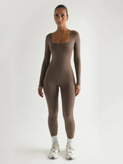 Monica | Jumpsuit Stram med Lange ærmer