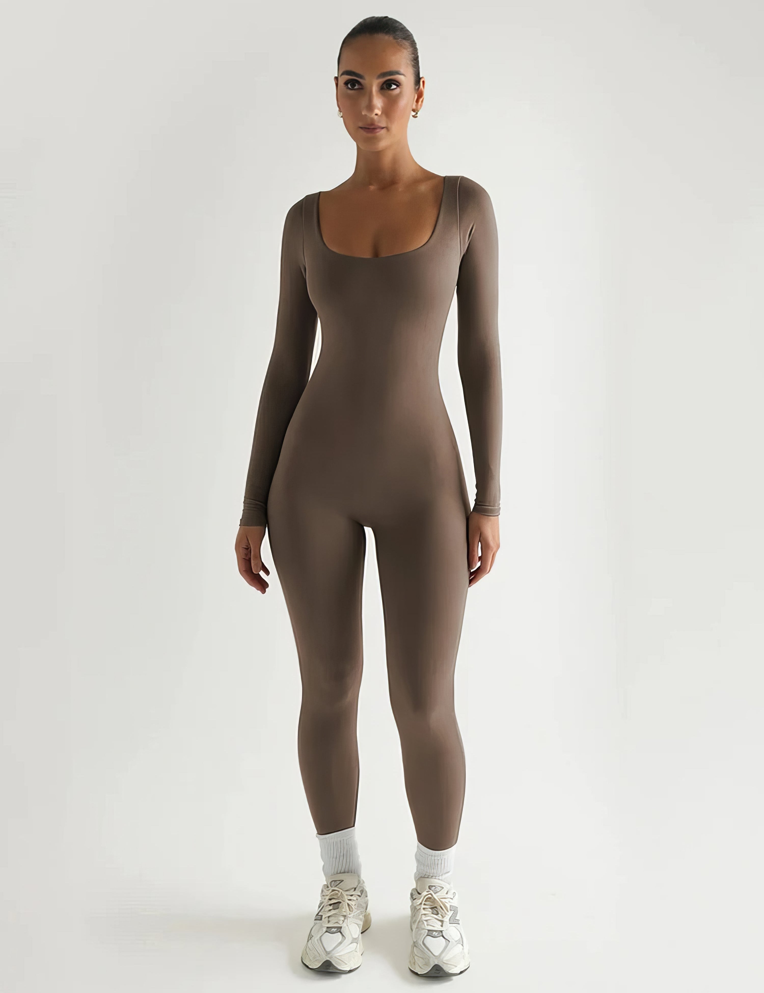 Monica | Jumpsuit Stram med Lange ærmer