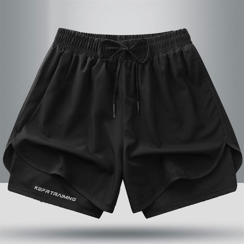 Geometriske sportshorts til kvinder – Stilfulde og åndbare til fitness og løb