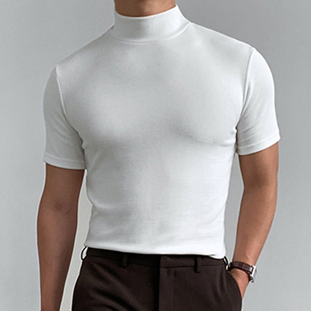 Dorian | Stilfuld Casual Rullekrave T-shirt